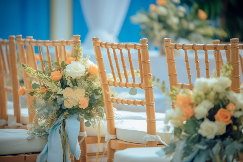 唯美户外婚礼椅子鲜花装饰,高清,摄影图,摄影图片,图片大全,摄影图免费下载